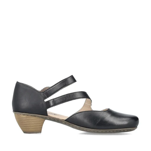 Rieker Damen Pumps glanzschwarz