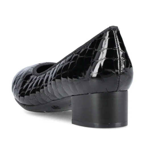 Rieker Damen Pumps glanzschwarz