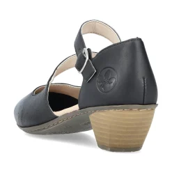Rieker Damen Pumps glanzschwarz