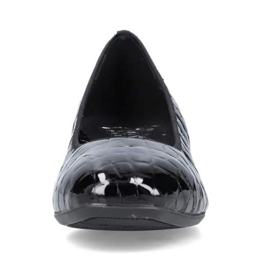 Rieker Damen Pumps glanzschwarz