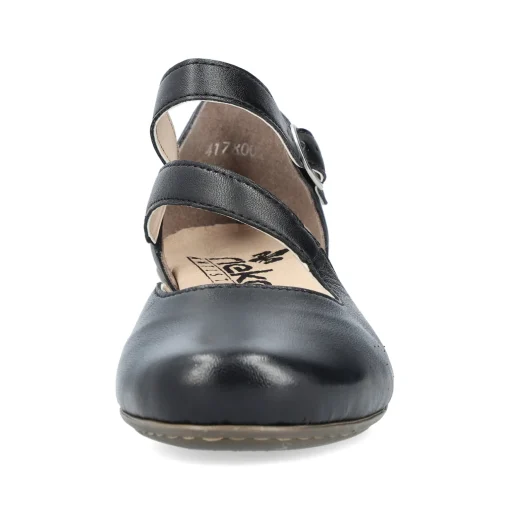 Rieker Damen Pumps glanzschwarz