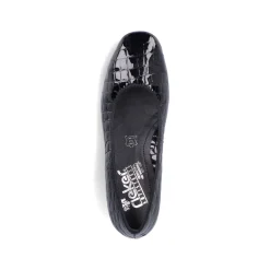 Rieker Damen Pumps glanzschwarz