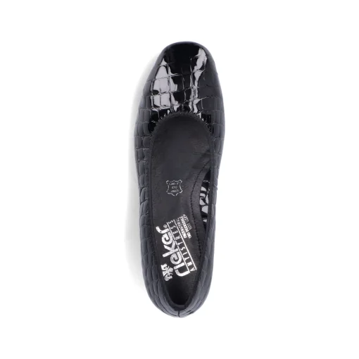 Rieker Damen Pumps glanzschwarz