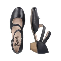 Rieker Damen Pumps glanzschwarz