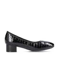 Rieker Damen Pumps glanzschwarz