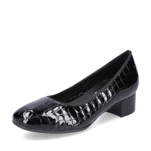 Rieker Damen Pumps glanzschwarz