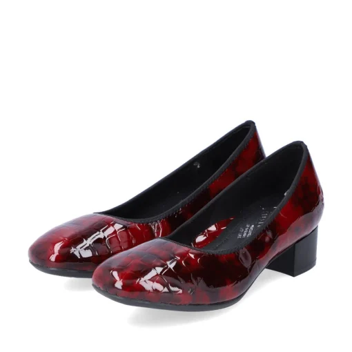 Rieker Damen Pumps metallic-rot
