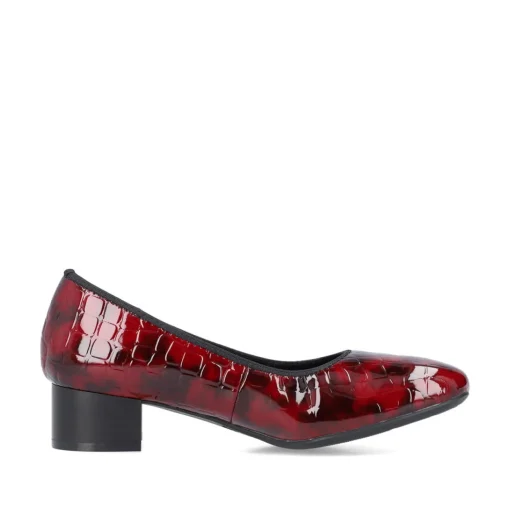 Rieker Damen Pumps metallic-rot