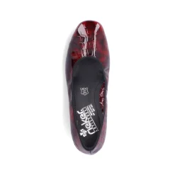 Rieker Damen Pumps metallic-rot