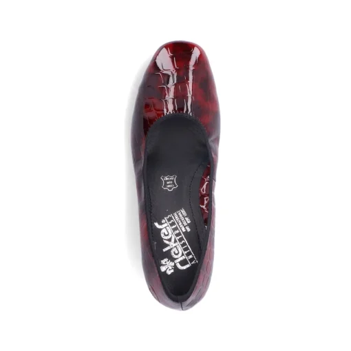 Rieker Damen Pumps metallic-rot