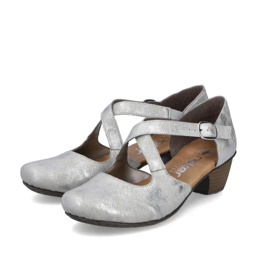 Rieker Damen Pumps silber-platin