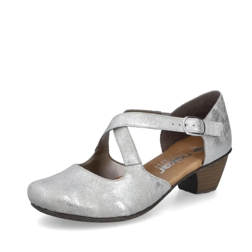 Rieker Damen Pumps silber-platin