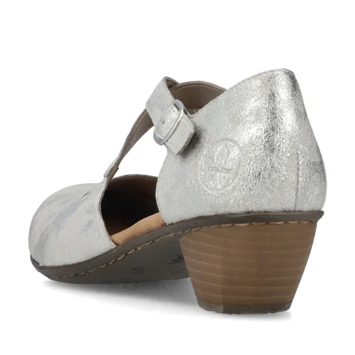 Rieker Damen Pumps silber-platin