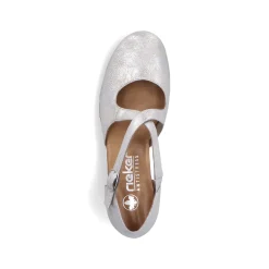 Rieker Damen Pumps silber-platin