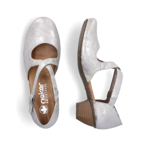 Rieker Damen Pumps silber-platin