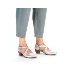 Rieker Damen Pumps silber-platin