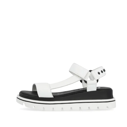 Rieker Damen Riemchensandalen pearl white