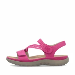 Rieker Damen Riemchensandalen rosa