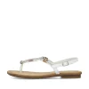 Rieker Damen Riemchensandalen kristallweiß