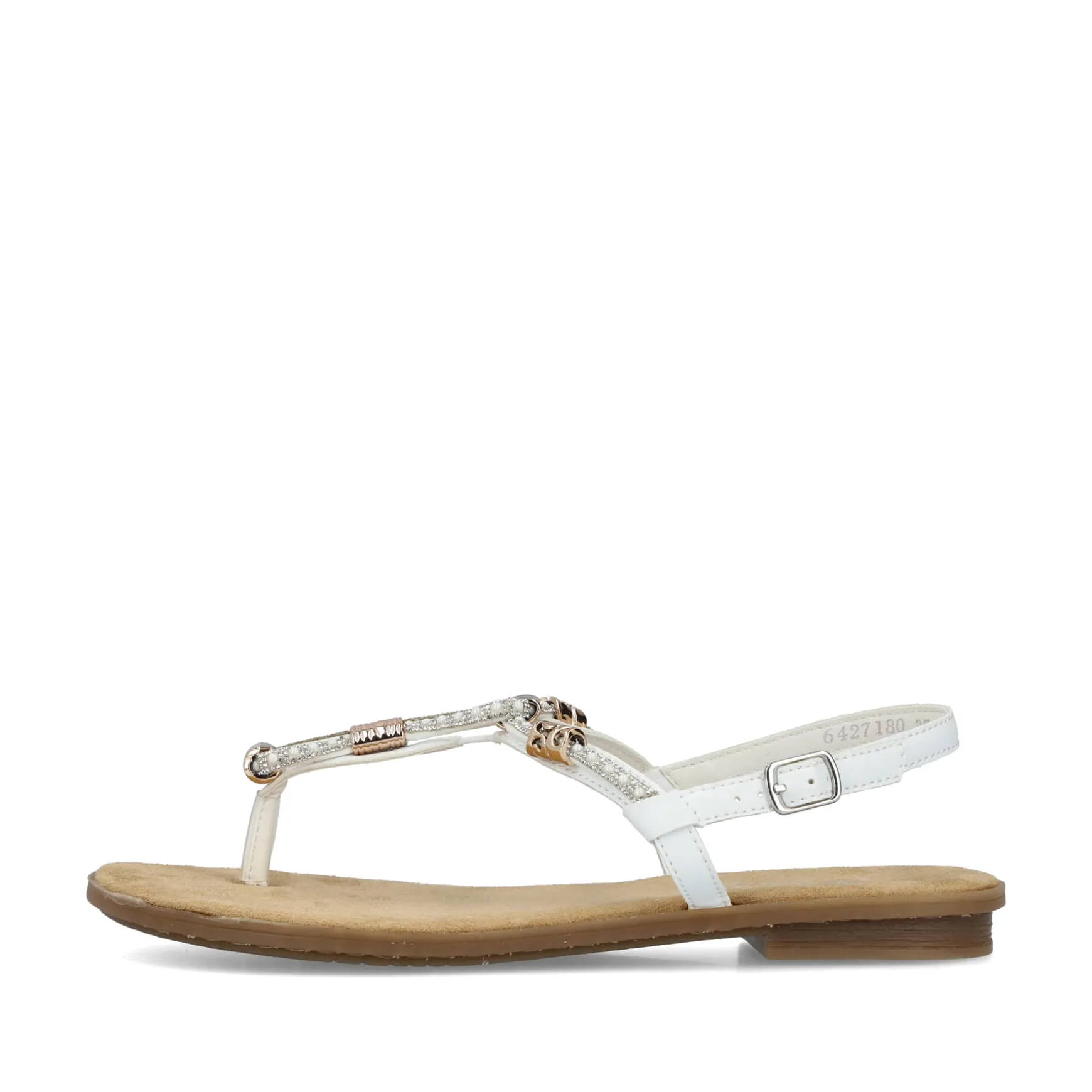 Rieker Damen Riemchensandalen kristallweiß