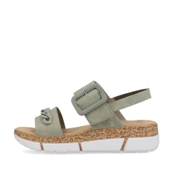 Rieker Damen Riemchensandalen mintgrün