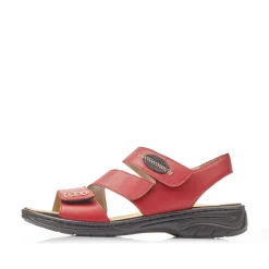 Rieker Damen Riemchensandalen kirschrot