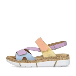 Rieker Damen Riemchensandalen pastellbunt