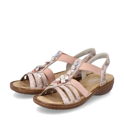 Rieker Damen Riemchensandalen altrosa