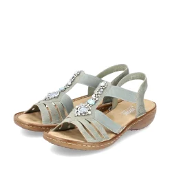 Rieker Damen Riemchensandalen mintgrün