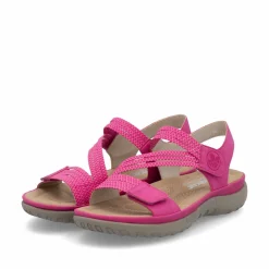 Rieker Damen Riemchensandalen rosa