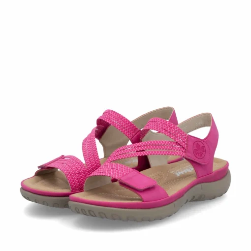 Rieker Damen Riemchensandalen rosa