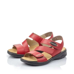 Rieker Damen Riemchensandalen kirschrot
