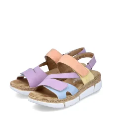 Rieker Damen Riemchensandalen pastellbunt