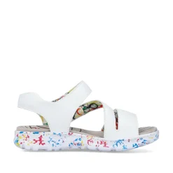 Rieker Damen Riemchensandalen lilienweiß