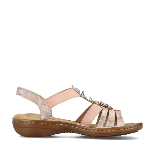 Rieker Damen Riemchensandalen altrosa