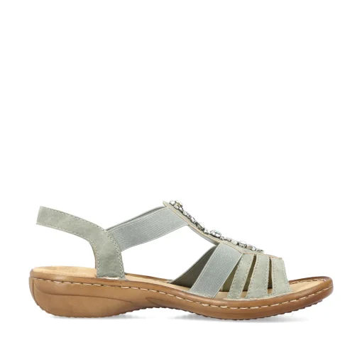 Rieker Damen Riemchensandalen mintgrün