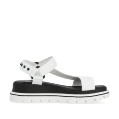 Rieker Damen Riemchensandalen pearl white