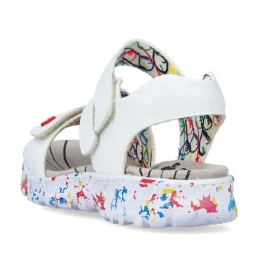 Rieker Damen Riemchensandalen lilienweiß