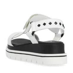 Rieker Damen Riemchensandalen pearl white