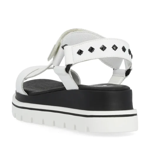 Rieker Damen Riemchensandalen pearl white