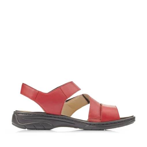 Rieker Damen Riemchensandalen kirschrot