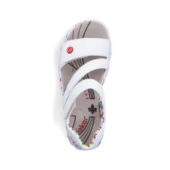 Rieker Damen Riemchensandalen lilienweiß
