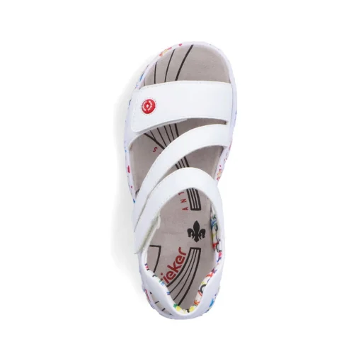 Rieker Damen Riemchensandalen lilienweiß