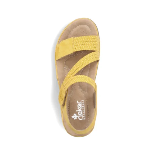 Rieker Damen Riemchensandalen zitronengelb