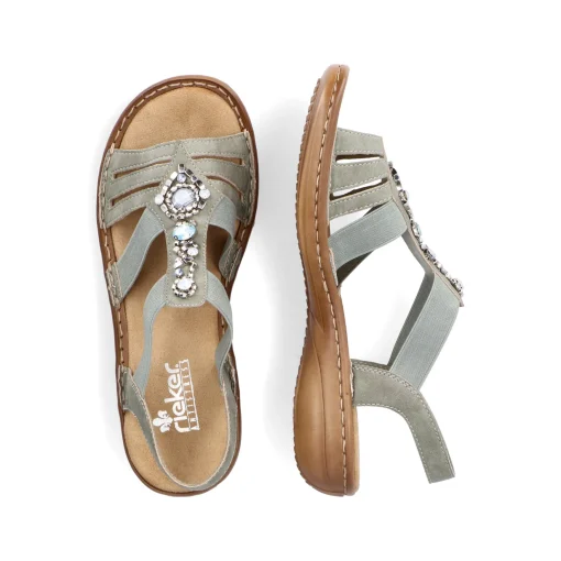 Rieker Damen Riemchensandalen mintgrün