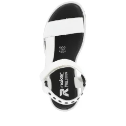 Rieker Damen Riemchensandalen pearl white