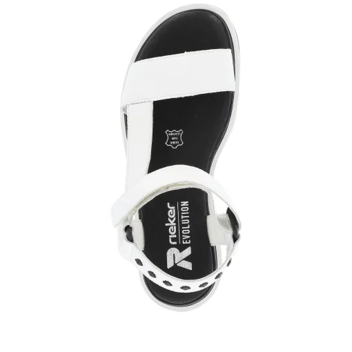 Rieker Damen Riemchensandalen pearl white