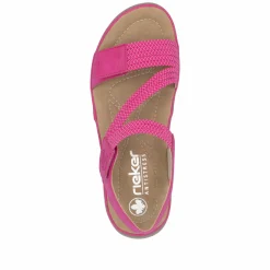 Rieker Damen Riemchensandalen rosa