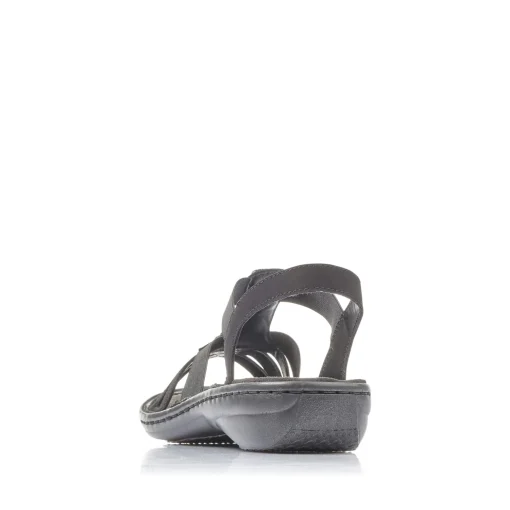 Rieker Damen Riemchensandalen nachtschwarz
