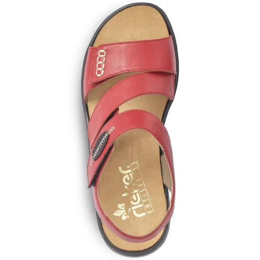Rieker Damen Riemchensandalen kirschrot